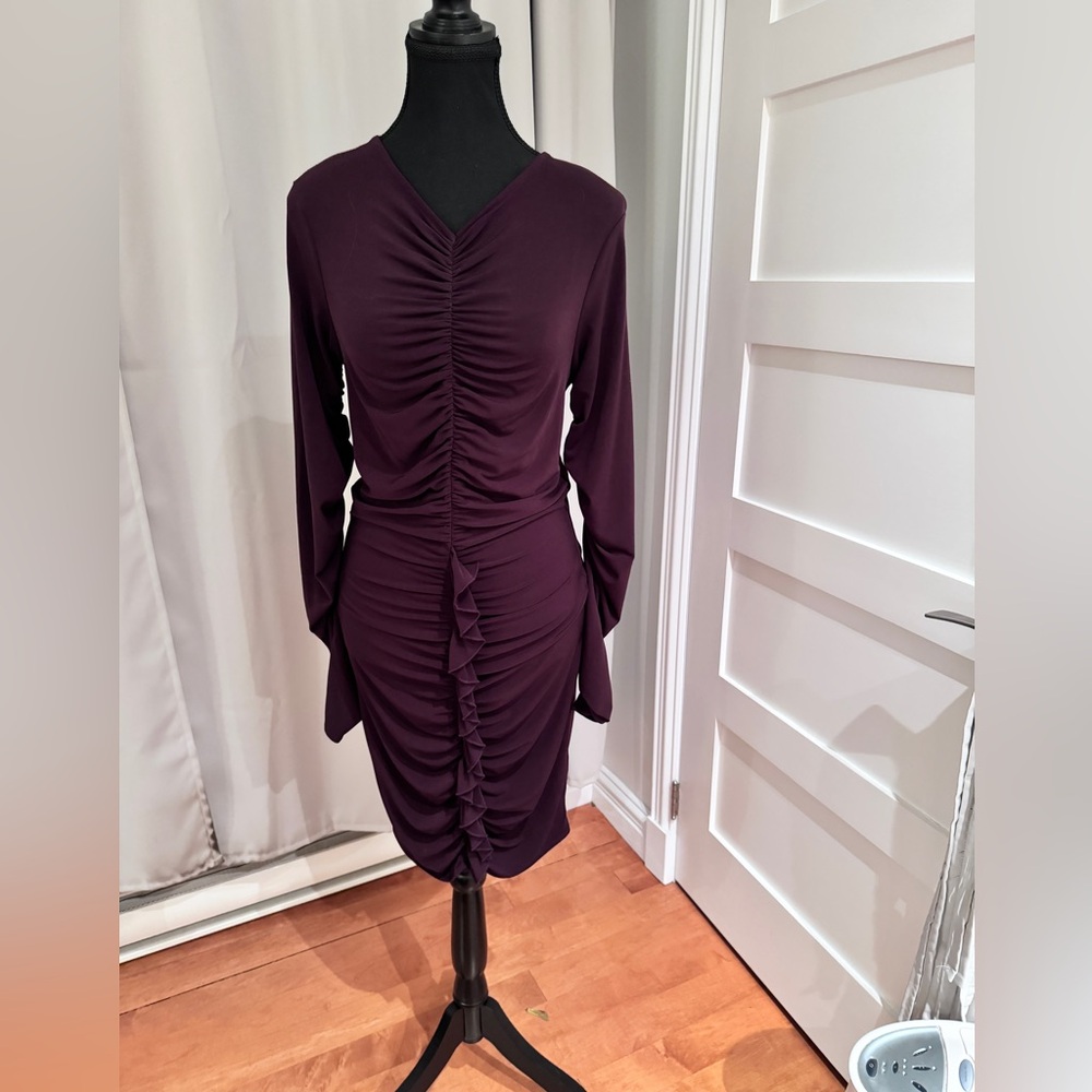 Reiss Burgundy Midi Dress size 4